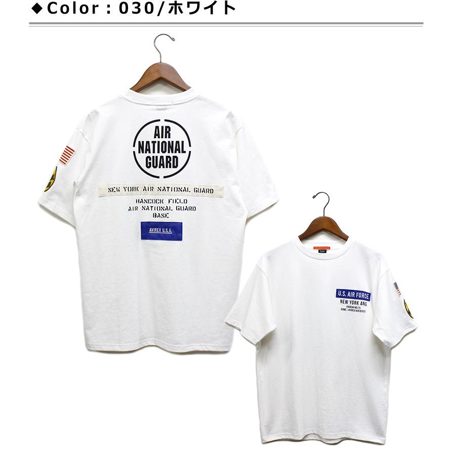 セール！アビレックス "エアナショナルガード"パッチ付き半袖 Tシャツ / AVIREX "AIR NATIONAL GUARD" PATCH T-SHIRT 2023年夏モデル｜p-mrt｜06