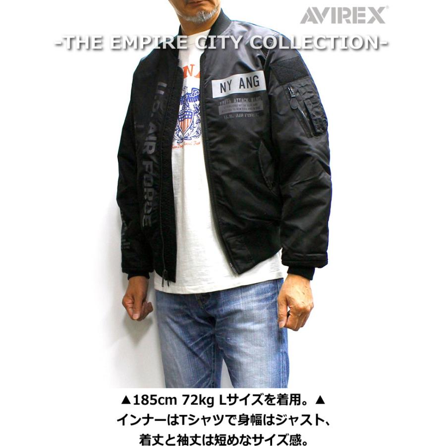 セール！30％オフ！AVIREX REFLECT STENCIL MA-1 FLIGHT JACKET / リフレクト ステンシル MA-1 フライトジャケット 2023秋冬限定モデル｜p-mrt｜06