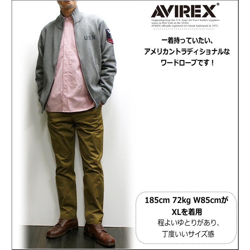 20％オフ！アビレックス ネイバル スタンド カラー ニット ジャケット / AVIREX NAVAL STAND COLLAR ZIP KNIT JACKET｜p-mrt｜08