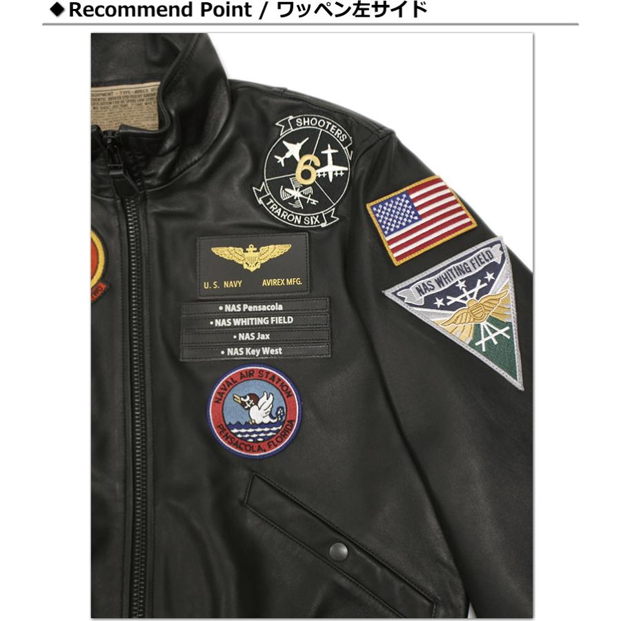 AVIREX(アヴィレックス) SHEEP STAND L‐2 JACKET "NAVAL AIR STATION  MIAMI" / シープ革 スタンド襟 L-2ジャケット "ネイバルエアステーション マイアミ"｜p-mrt｜10