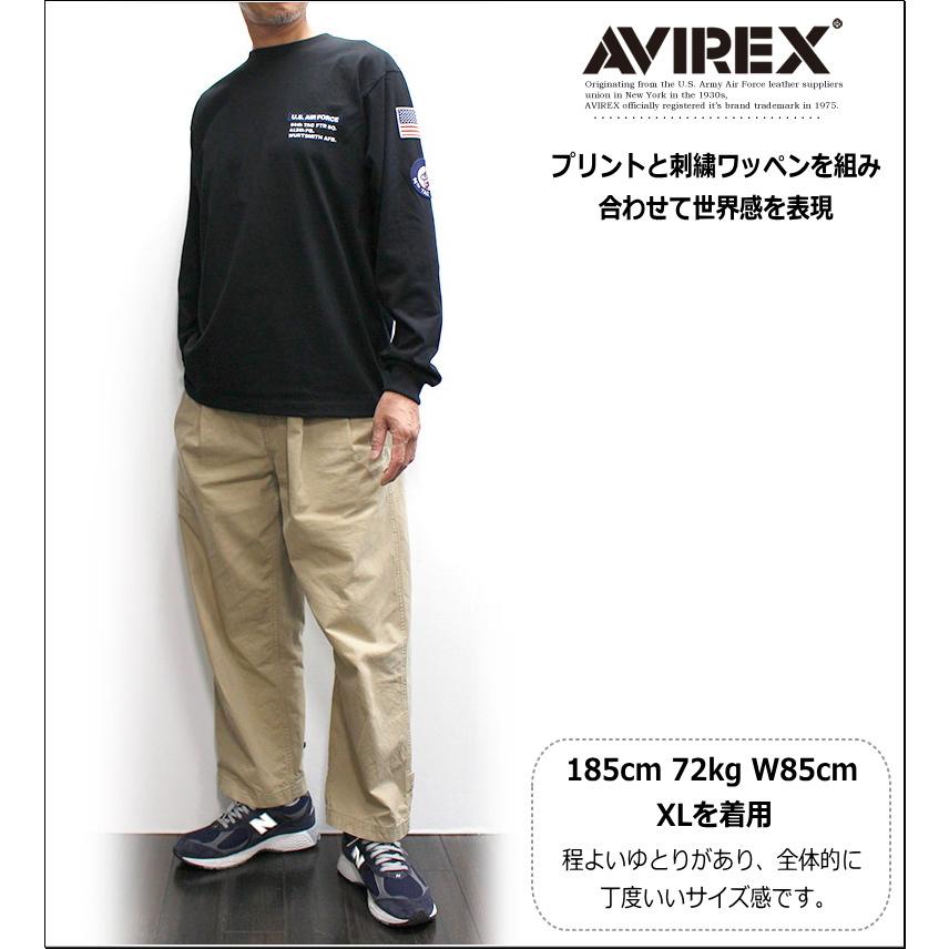 AVIREX アヴィレックス 長袖Tシャツ ハット イン ザ リング LONGSLEEVE T-SHIRT 