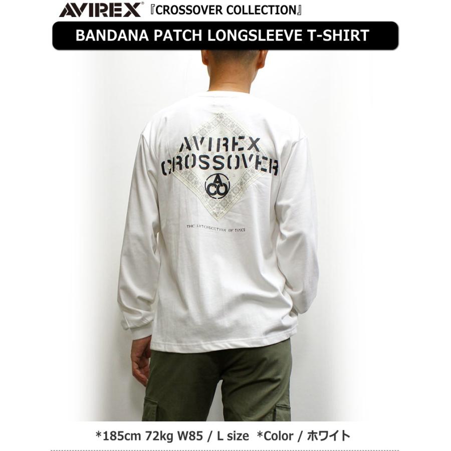 AVIREX アビレックス バンダナパッチ付き 長袖Tシャツ AVIREX アビレックス バンダナパッチ付き 長袖Tシャツ