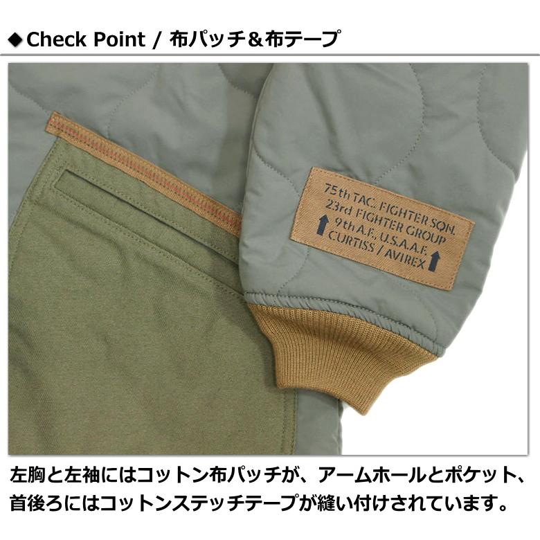 ☆【希少】アヴィレックス フライトジャケット リバーシブル フライングシャーク☆ AVIREX QUILTED ARMY JACKET FLYING SHARKS / アビレックス