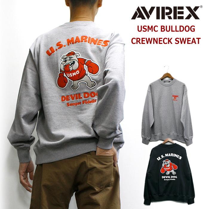 AVIREX（アヴィレックス） アビレックス USMCブルドッグ クルーネック