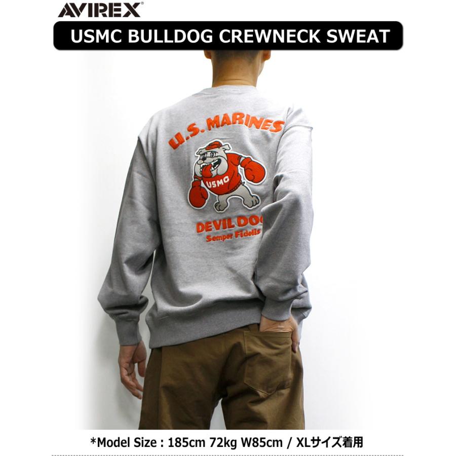 AVIREX（アヴィレックス） アビレックス USMCブルドッグ クルーネック