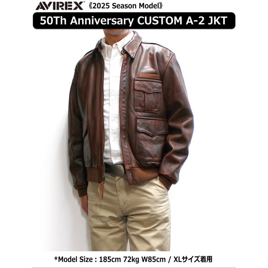 【美品】AVIREX A-2 フライトレザージャケット ダークブラウン 胸タグ AVIREX アヴィレックス TYPE A-2 フライトジャケット ダーク