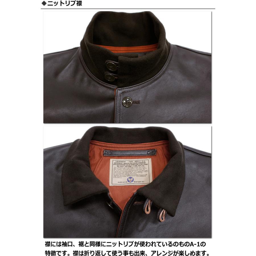 セール！AVIREX アビレックス  タイプA-1ホースレザーフライトジャケット / TYPE A-1 HORSE HIDE JACKET 2025年モデル アヴィレックス No.783-5950018の画像