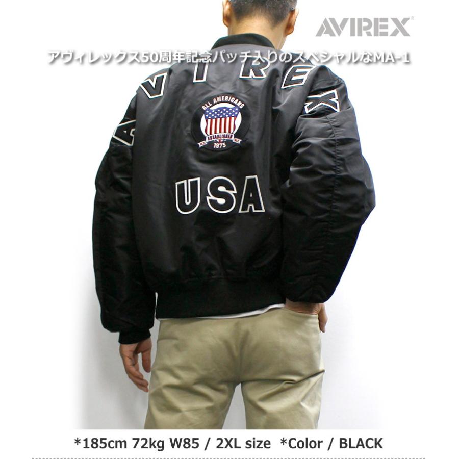 AVIREX 《50th Anniversary》MA-1 SIGNATURE BIG LOGO AVIREX 《50th Anniversary》MA-1 SIGNATURE BIG LOGO