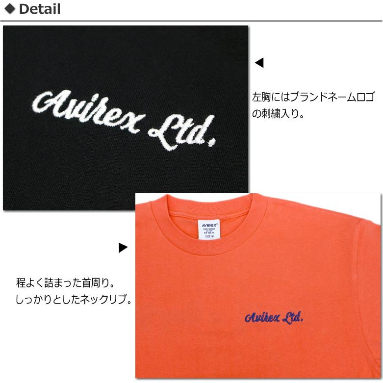 AVIREX（アヴィレックス） アビレックス 刺繍＆布パッチTシャツ 2026年