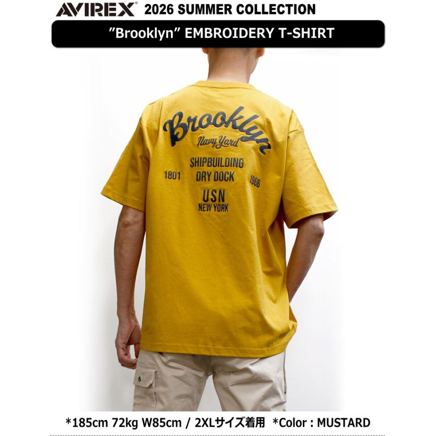 AVIREX（アヴィレックス） アビレックス ブルックリン刺繍Tシャツ 2026