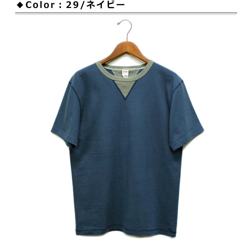 セール！BARNS(バーンズ) 小寸編み天竺のリンガーTシャツ “COZUN Tee” 2023年モデル [BR-23167]｜p-mrt｜05