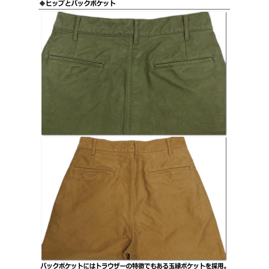 FOB FACTORY(エフオービーファクトリー)  モールスキン素材2タック入りトラウザーワイドパンツ / MOLESKIN TROUSERS | FOB FACTORY | 13
