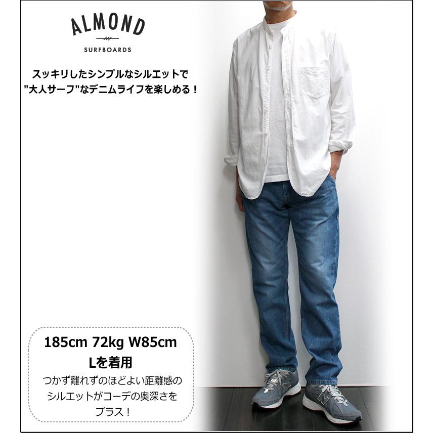 アーモンド オーガニックデニムユーズド加工パンツ / ALMOND ORGANIC