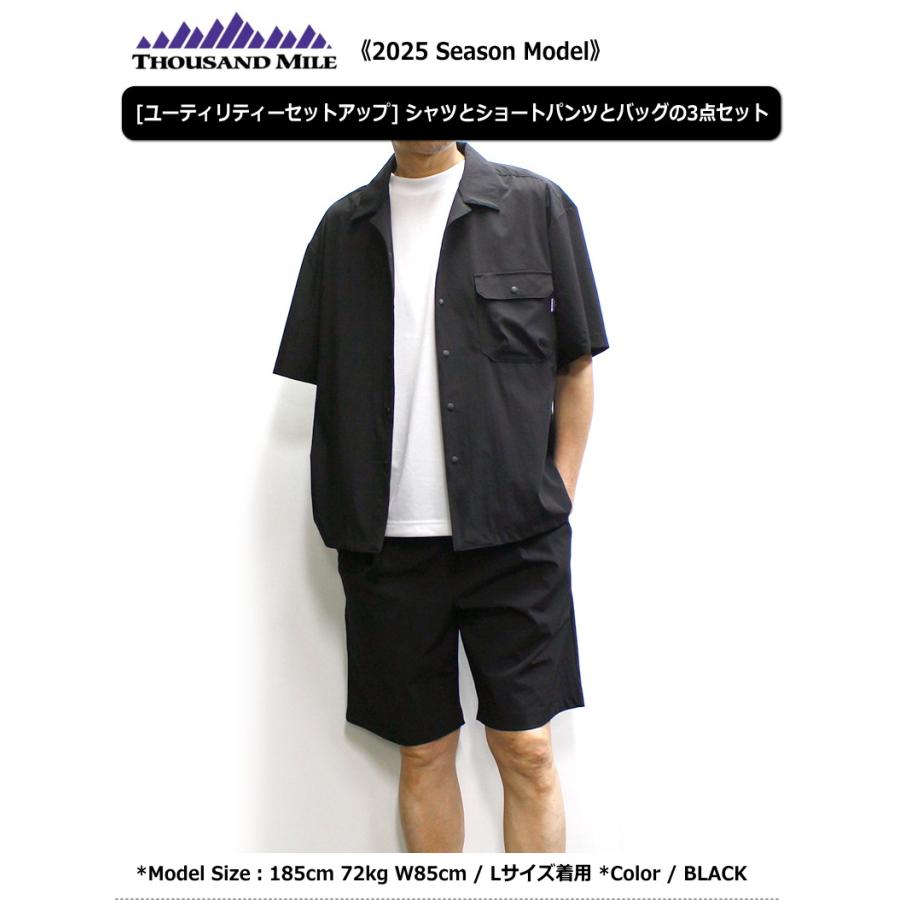 thousand mile レジャーセットアップ シャツ ショートパンツ THOUSAND MILE サウザンドマイル セットアップ シャツ ショート