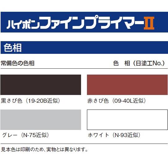 ニッペハイポン　ファインプライマーII 赤サビ 1004026S ハイポン ファインプライマー Ⅱ ニッぺ(日本ペイント) 赤錆