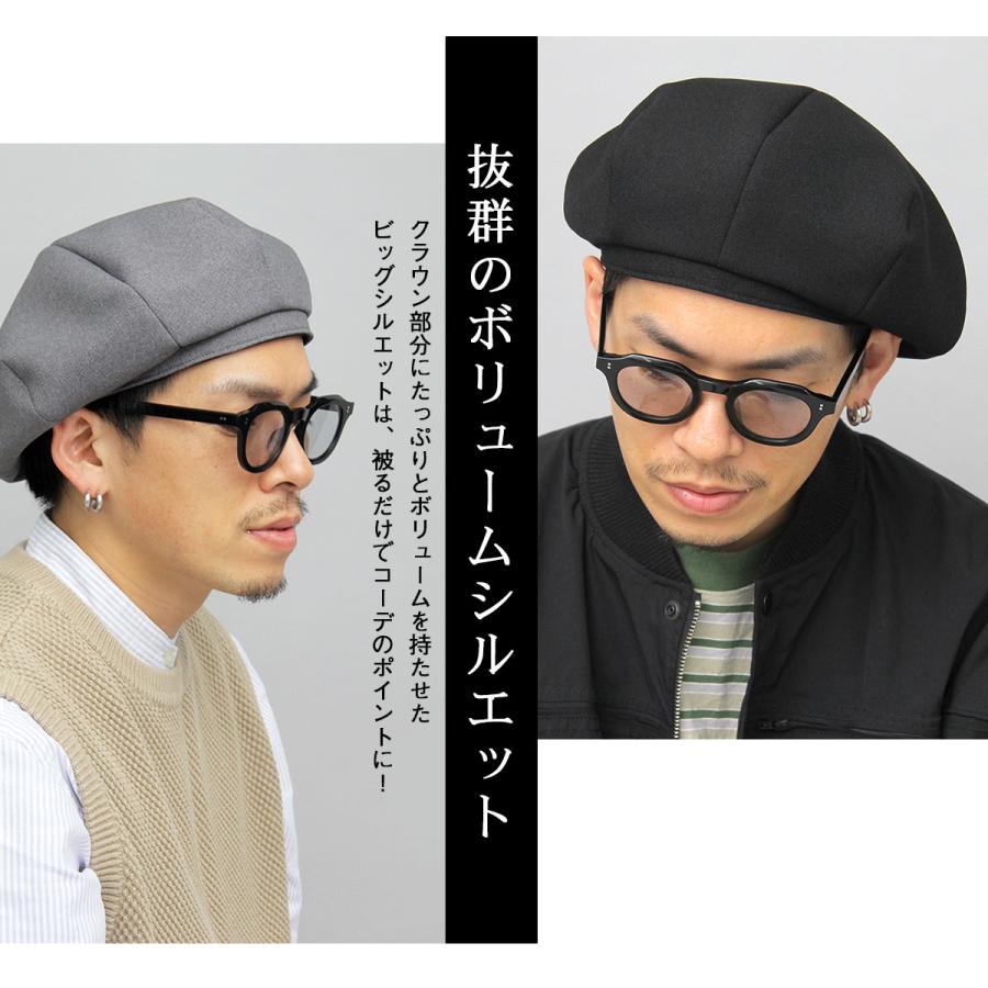 帽子 4パネルビッグベレー帽 4PANEL BIG BERET 男性用 : ピー 帽子 4パネルビッグベレー帽 4PANEL BIG BERET 男性用 : ピー