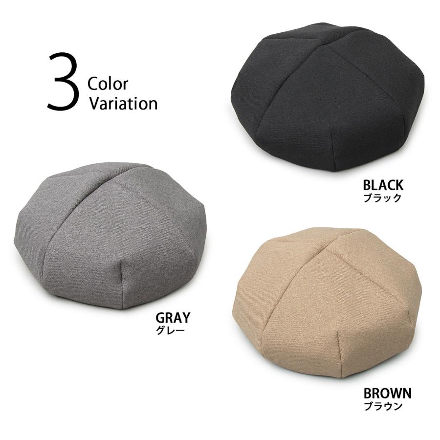 ベレー帽 帽子 4パネルビッグベレー帽 4PANEL BIG BERET 男性用 : ピー