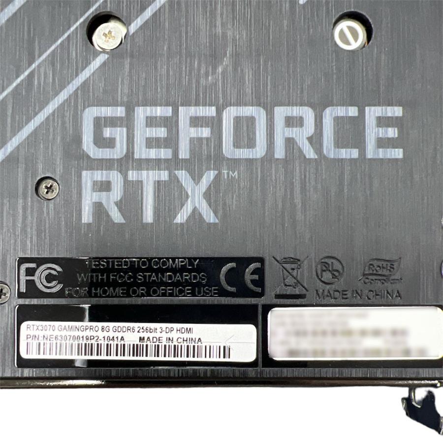 Palit GeForce RTX 3070 GamingPro V1 8GB GDDR6 256bit 3-DP HDMI 通常版 非LHR 展示品 グラボ グラフィックビデオ 箱なし｜p-pal｜04