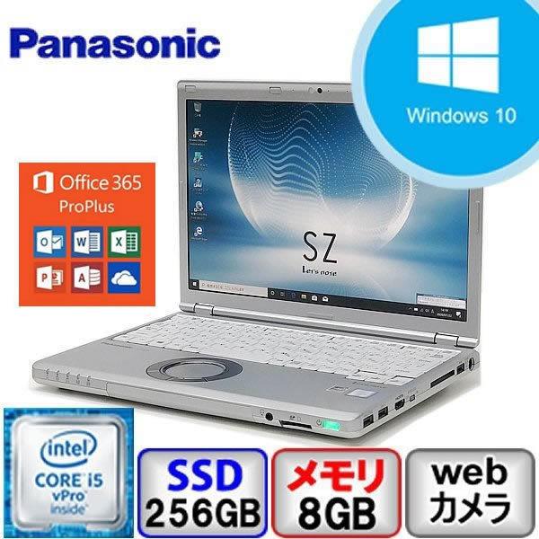 Aランク Panasonic Let's Note CF-SZ5 Win10 Core i5 メモリ8GB SSD256GB Webカメラ Bluetooth Office365付 中古 ノート パソコン｜p-pal