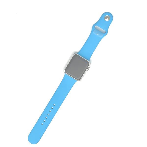 Apple Watch Sport 42mm MLC52J/A A1554 ブルースポーツバンド 充電