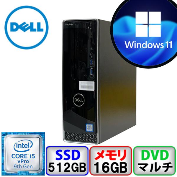 DELL  D13S デスクトップパソコン DELL Inspiron 3471 D13S Core i5 16GB メモリ 512GB SSD DVDマルチ