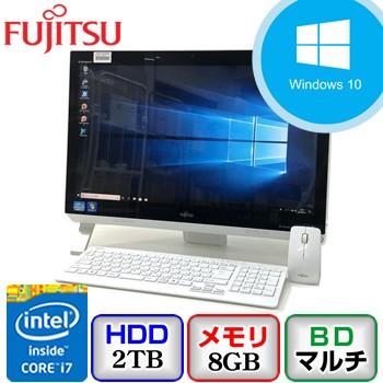 中古デスクトップパソコン 富士通 ESPRIMO FH56/HD FMVF56HDWG Windows 10 Home 64bit Core i7  2.3GHz メモリ8GB HD2000GB BDマルチ 21.5インチ P0419D096 : p0419d096 : p-pal ヤフー店 -  通販