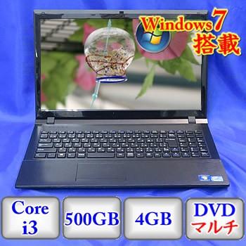 CLEVO製のノートパソコン W255HU です 中古】ノートパソコンClevo W255EU -Windows7 HomePremium 32bit