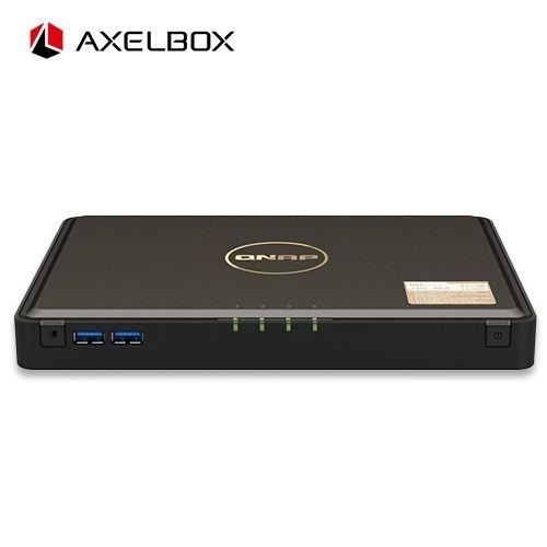 QNAP AXELBOX TBS-464-8G SSD16TB搭載モデル(タワー型 NAS SSD4TBx4) AXEL-TBS-464/16TB