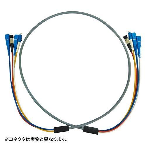 在庫処分価格 サンワサプライ 防水ロバスト光ファイバケーブル FC×4‐FC