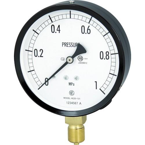 新作ウエア 長野 普通形圧力計(A枠立形・φ100・G3/8B・0.0~6.00Mpa) AE201316.0MP トルク、圧力計