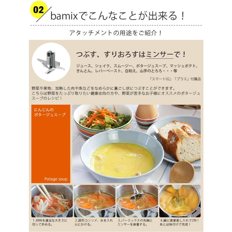 バーミックス　新品未使用　DVDやレシピ、取扱説明書付き bamix 特典付き フードプロセッサー バーミックス セット M300