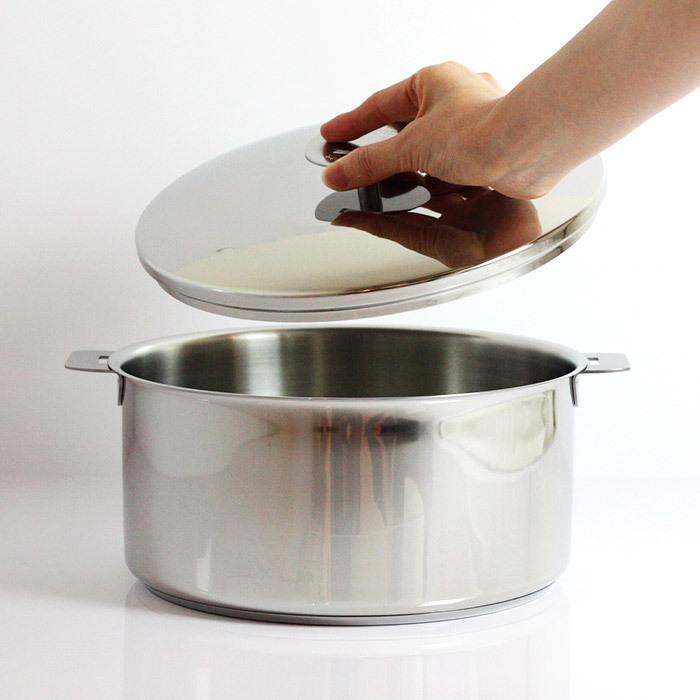 CRISTEL（クリステル） 鍋 両手深鍋 G24cm フタ付き グラフィット