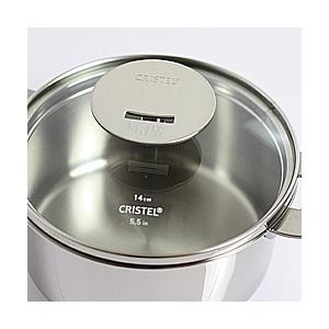 CRISTEL（クリステル） 鍋 ドームガラスふた G14cm グラフィット L