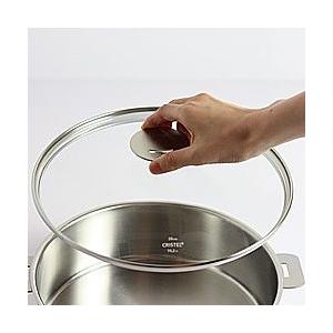 クリステル 両手鍋 26cm ガラス蓋付き 楽天市場】クリステル 鍋 フライパン用 蓋 26cm ドームガラス製