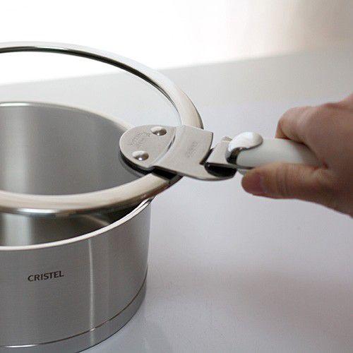 クリステル　ステンレス中華鍋　28cm ガラス蓋 CRISTEL（クリステル）フライパン・中華鍋 | LIVING MOTIF｜家具
