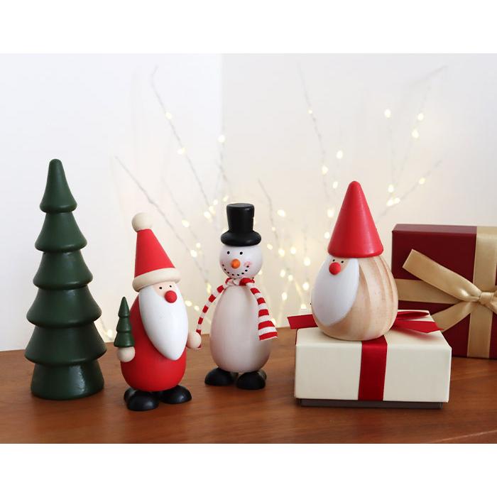 DECOLE（デコレ） 木製 置物 クリスマス ウッドマスコット 全4種