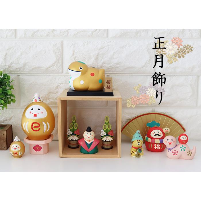 DECOLE（デコレ） お正月 干支飾り 巳 全3色 素焼きの干支飾り : 北欧