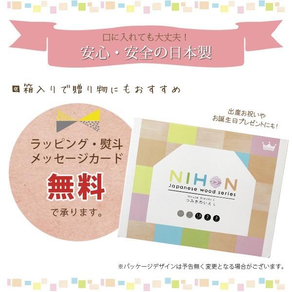 日本製 木 おもちゃ NIHON Japanes wood シリーズ つみきのいえ L 54ピースの画像