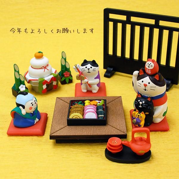 DECOLE（デコレ） concombre コンコンブル お正月 福重ね招き猫 : 北欧