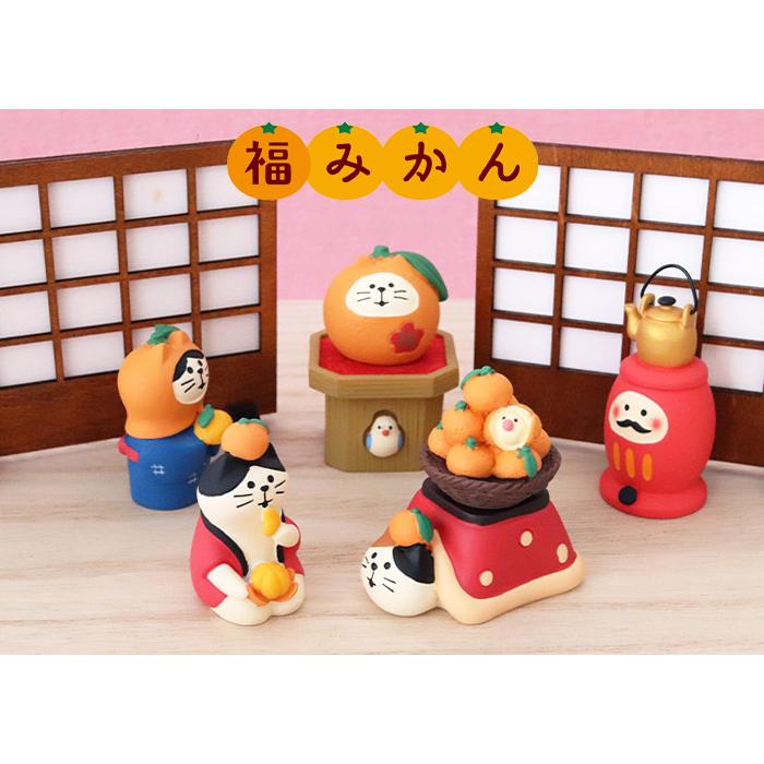 DECOLE concombre コンコンブル お正月 ねこずきん みかん娘