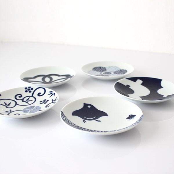 KIHARA（キハラ） KOMON コモン 豆皿 吉祥柄 5枚揃 専用箱入り : 北欧