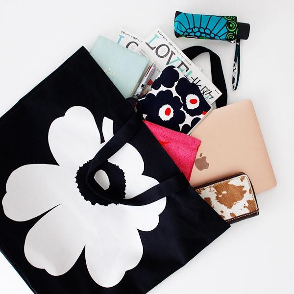 marimekko トートバッグ マリメッコ ウニッコ Torna Wx ブラック