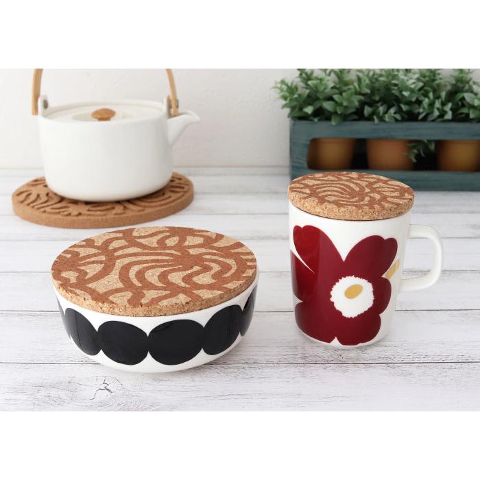 marimekko マグ用ふた マリメッコ Joonas ヨーナス コルク ふた