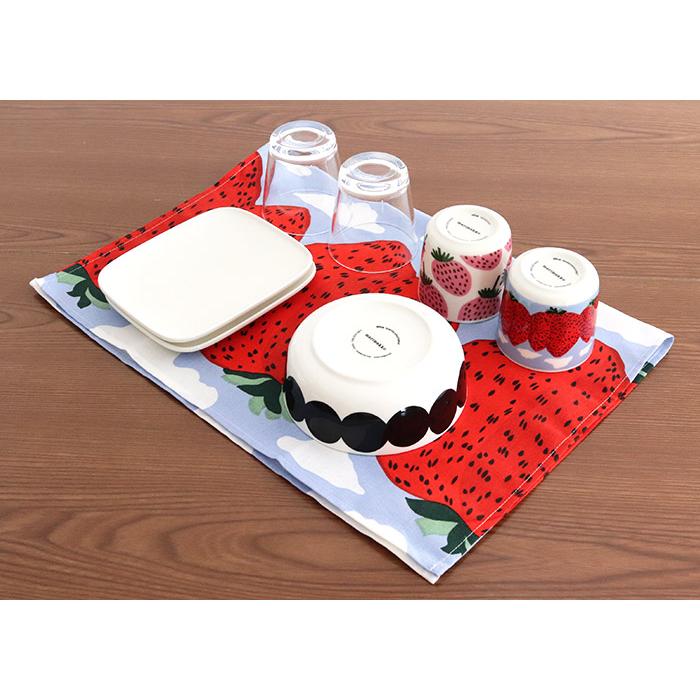 marimekko ふきん キッチンタオル マリメッコ Mansikkavuoret marimekko ふきん キッチンタオル マリメッコ Mansikkavuoret
