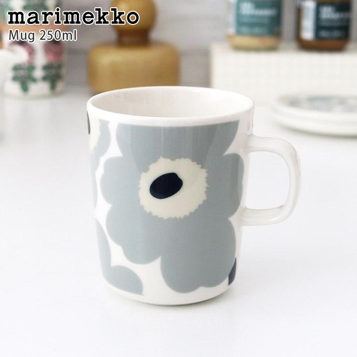 マグカップ マリメッコ Unikko ウニッコ マグ 250ml ライトグレー 