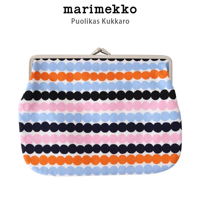 marimekko（マリメッコ） ポーチ がま口 横長大 Rasymatto 