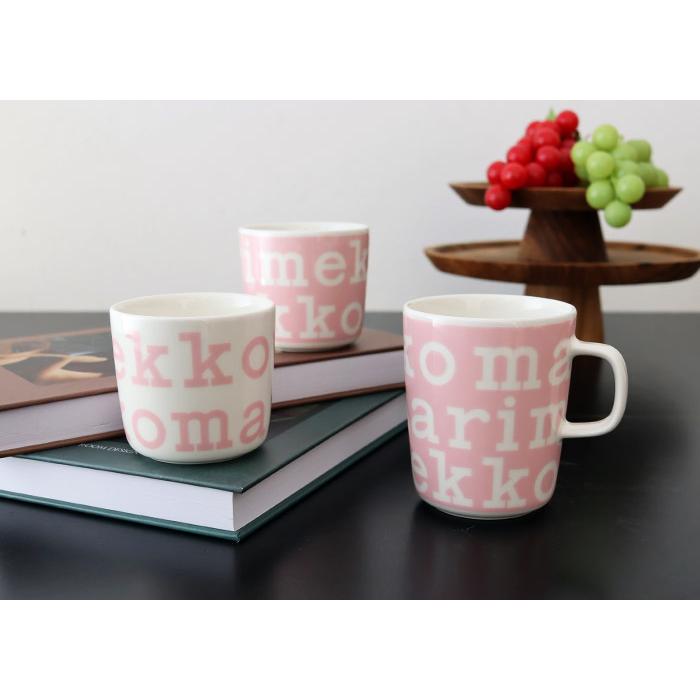 marimekko（マリメッコ） ラテマグ 2個セット ロゴ コーヒーカップ