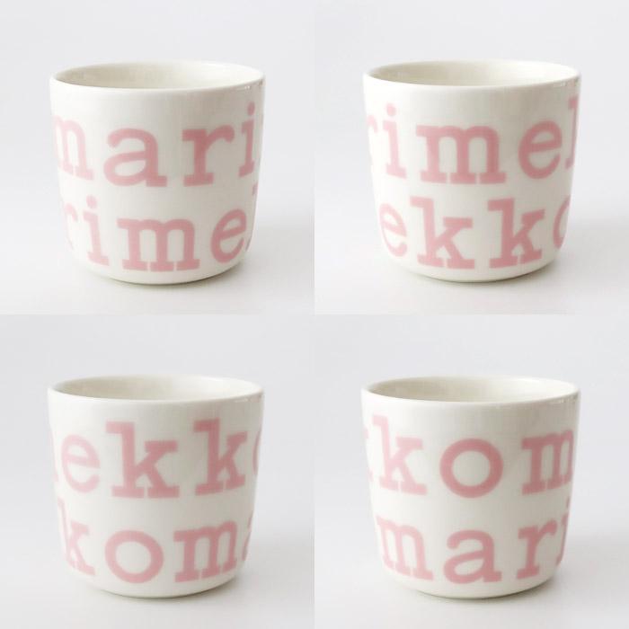 marimekko（マリメッコ） ラテマグ 2個セット ロゴ コーヒーカップ
