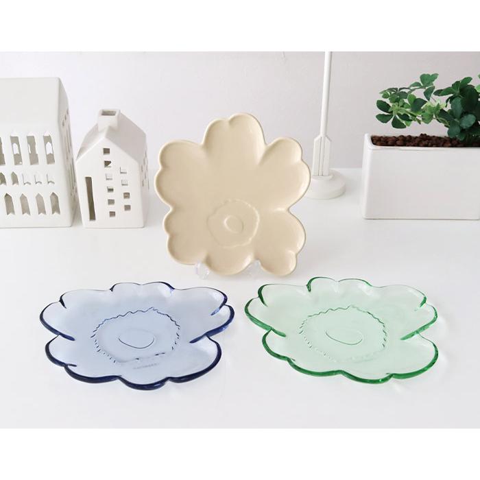 marimekko（マリメッコ） プレート 皿 Unikko shape ウニッコ ガラス