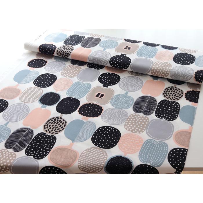 marimekko マリメッコ 生地 Kompotti コンポッティ ホワイト×ベージュ 
